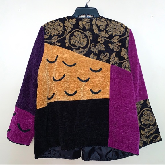 Indigo moon Anthropologie cardigan patchwork coat - Picture 5 of 7